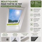 Moustiquaire Fenêtre de Toit (Blanc)